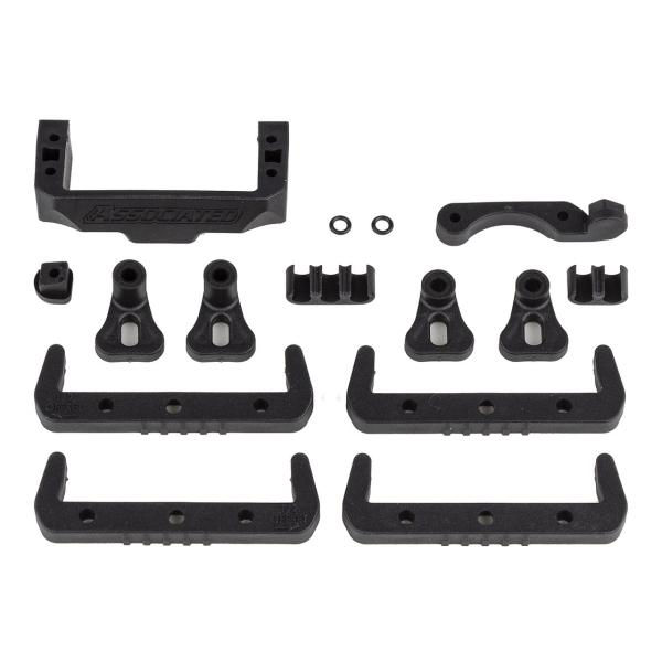 Team Associated RC10B7 Battery Mount, Fan Mount, Servo Mount